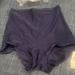 SMOOTHEZ High-Waisted Navy Blue Briefs